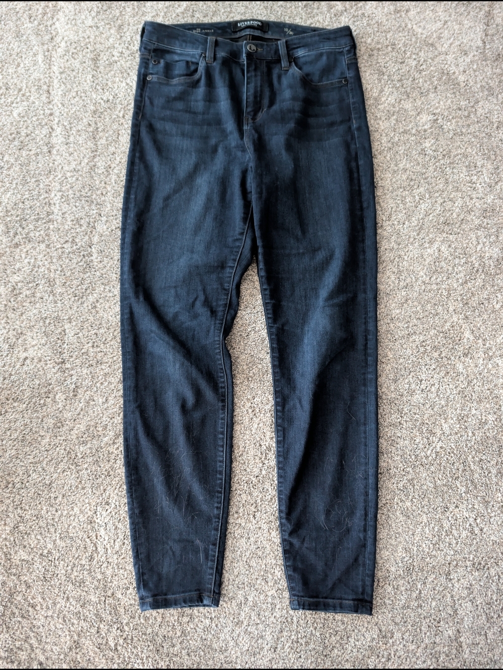 Liverpool Los Angeles High-Rise Ankle Jeans Dark Wash Blue Size 10/30